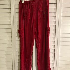 Red Cargo lounge Pants